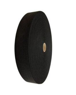 Sangle élastique noire 40 mm – Galette de 50 m.