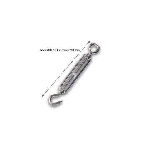 Tendeur anneaux - crochet Inox